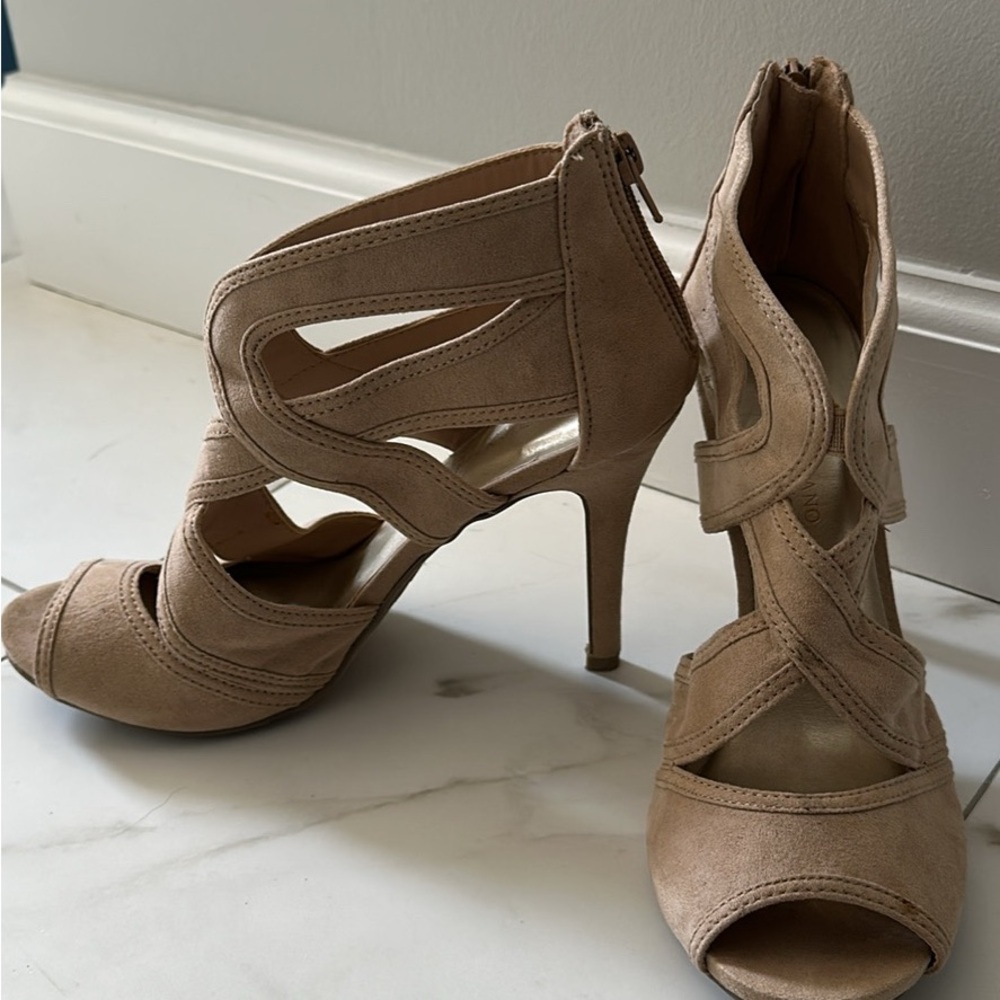 Elegant Tan High Heels